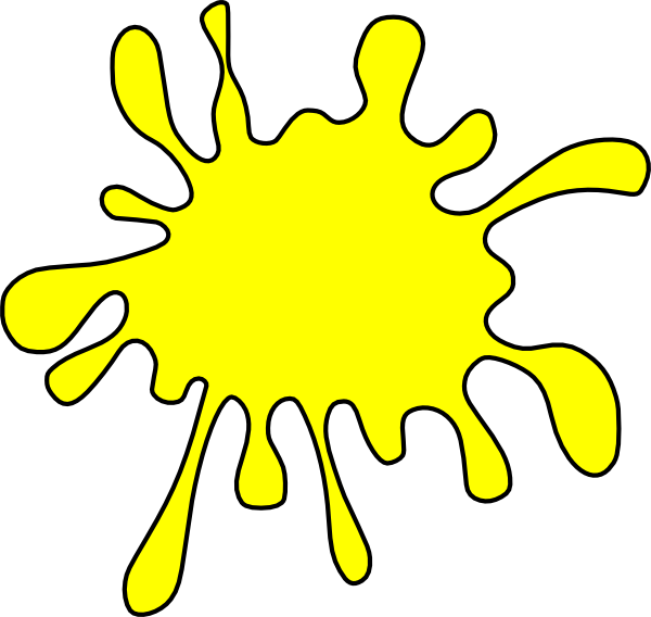 Yellow Splatter Clipart