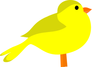 yellow cartoon bird clipart - Clip Art Library
