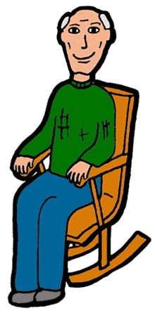 Old People In Rocking Chairs Clipart