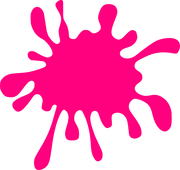 Pink Paint Splatter Clipart