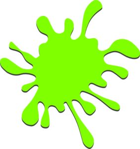 Green Paint Splatter clip art