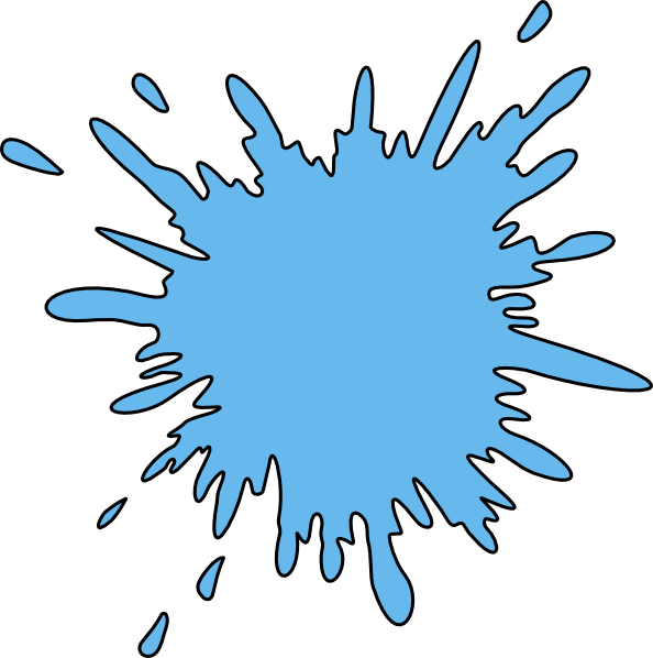 Image of Splatter Clipart Water Splash Clip Art