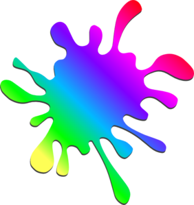 Rainbow Splatter Clipart