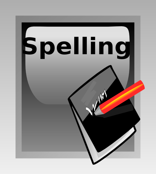 Spelling Button Clip Art