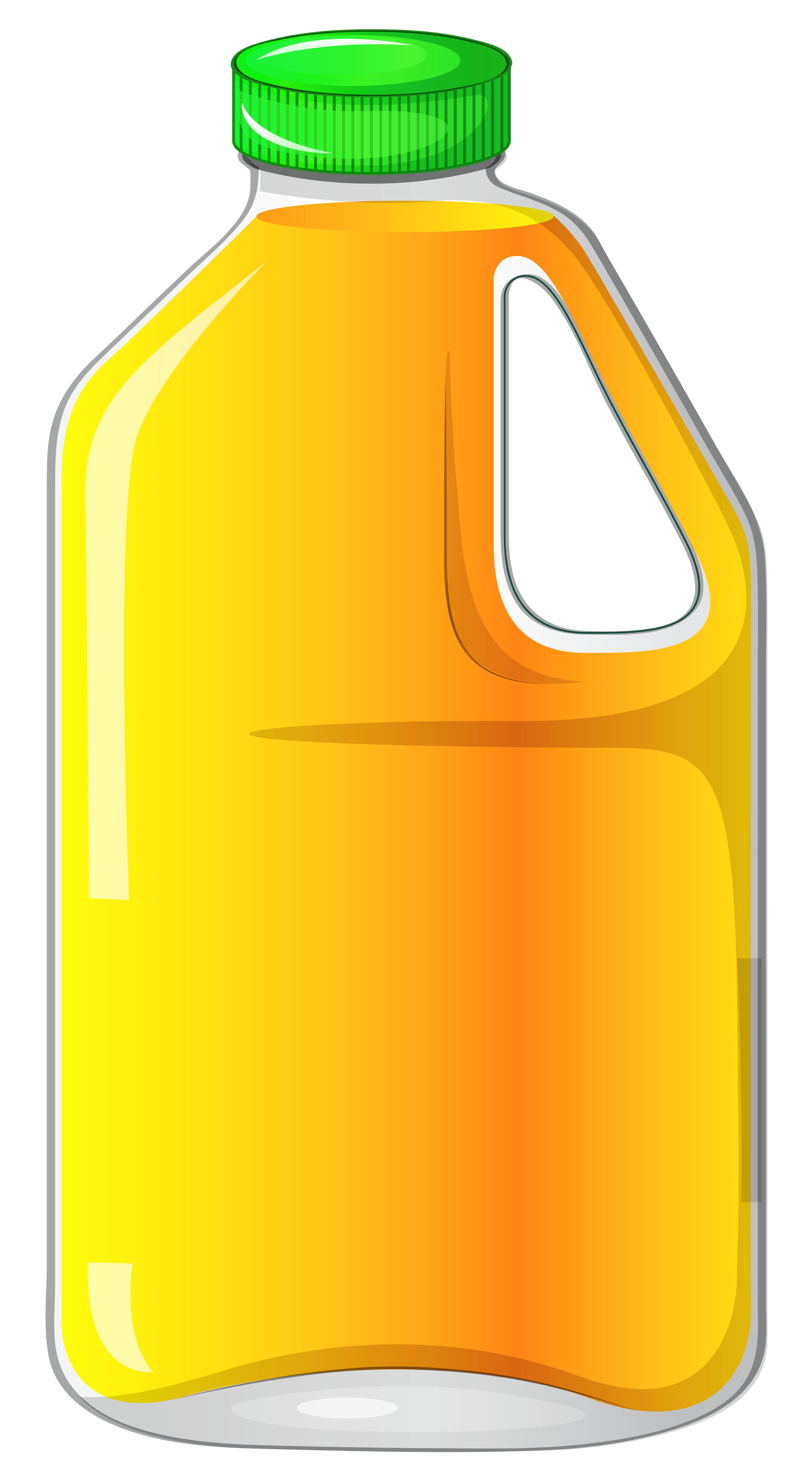 Large Bottle with Orange Juice PNG Clipart