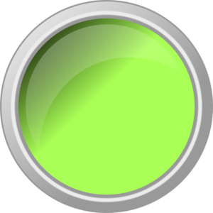 Glossy Green Push Button clip art 