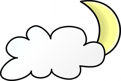 Cloudy weather symbols clip art Free vector for free download