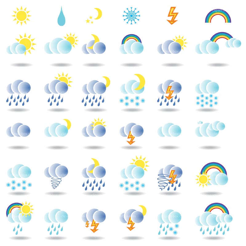 Weather Icons Clipart Free