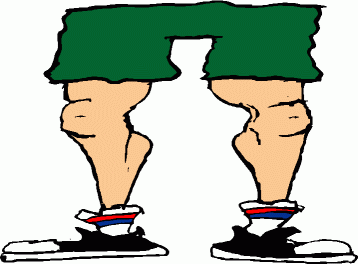 cartoon legs in shorts - Clip Art Library