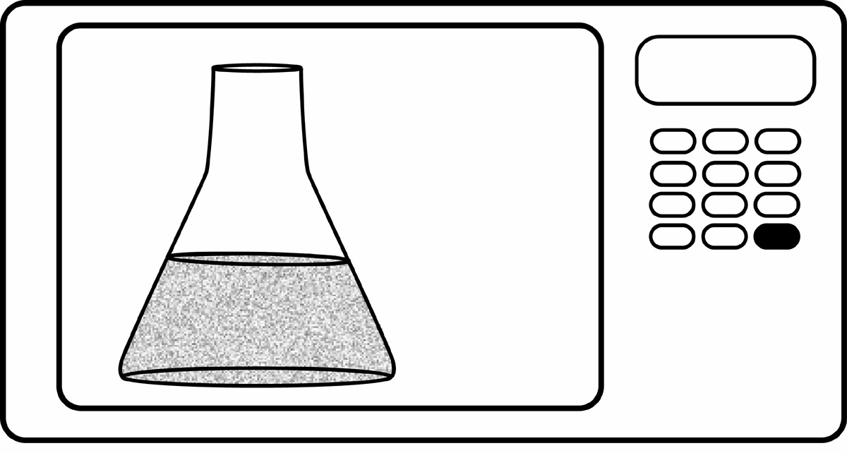 Microwave sep gel electrophoresis clipart from protocols authors