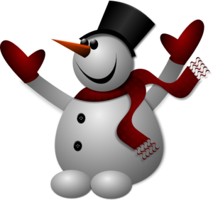 Making a snowman clip art clipart image