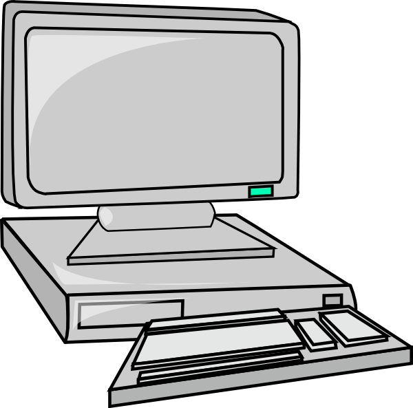 Free to Use , Public Domain Desktop Computer Clip Art