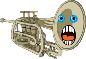 Surprised Trumpet Clip Art