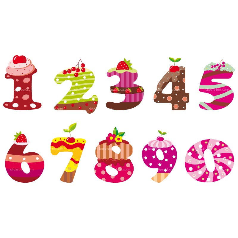 christmas numbers clipart - photo #33