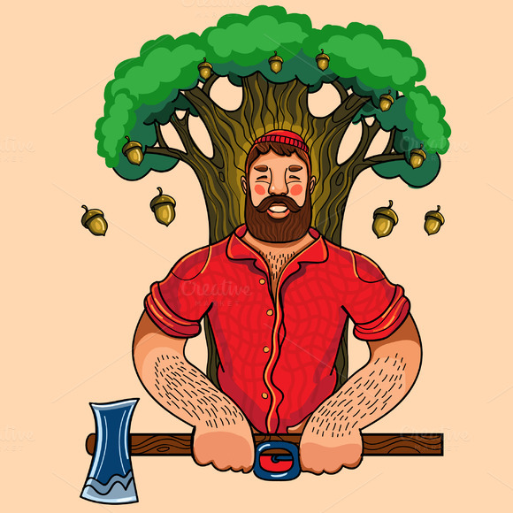 Lumberjack Cartoon Clipart 