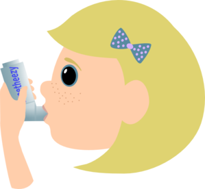 Child With Asthma Clip Art 
