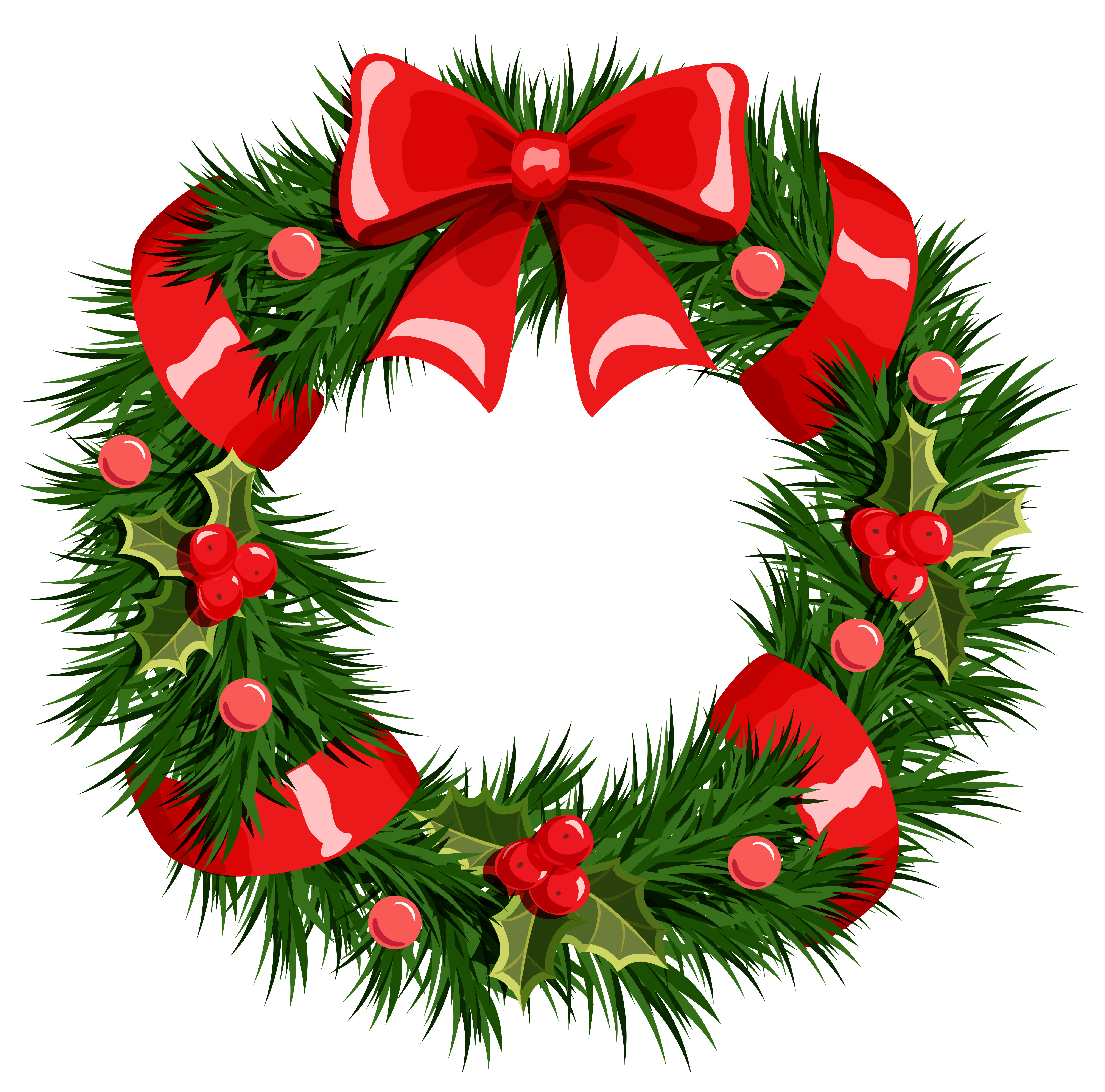 transparent background christmas wreath clipart - Clip Art Library
