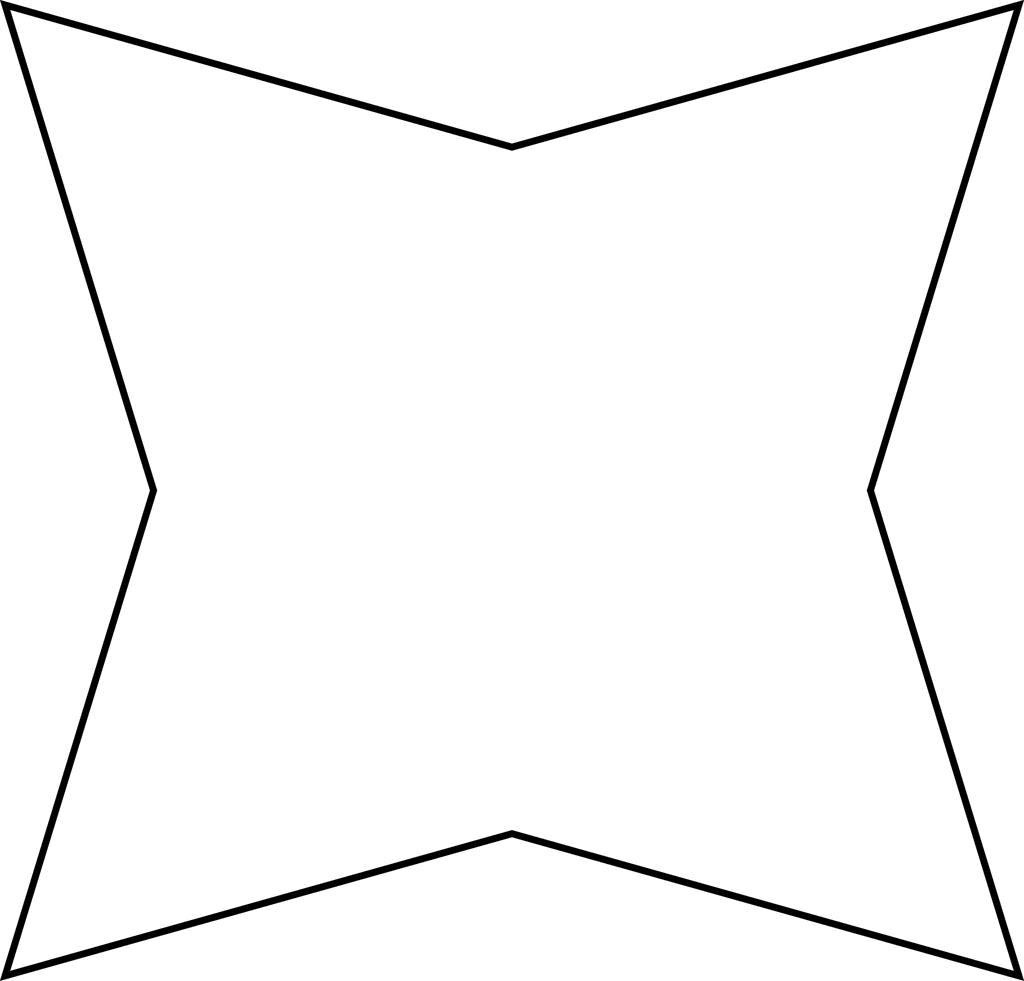Concave Equilateral Octagon 