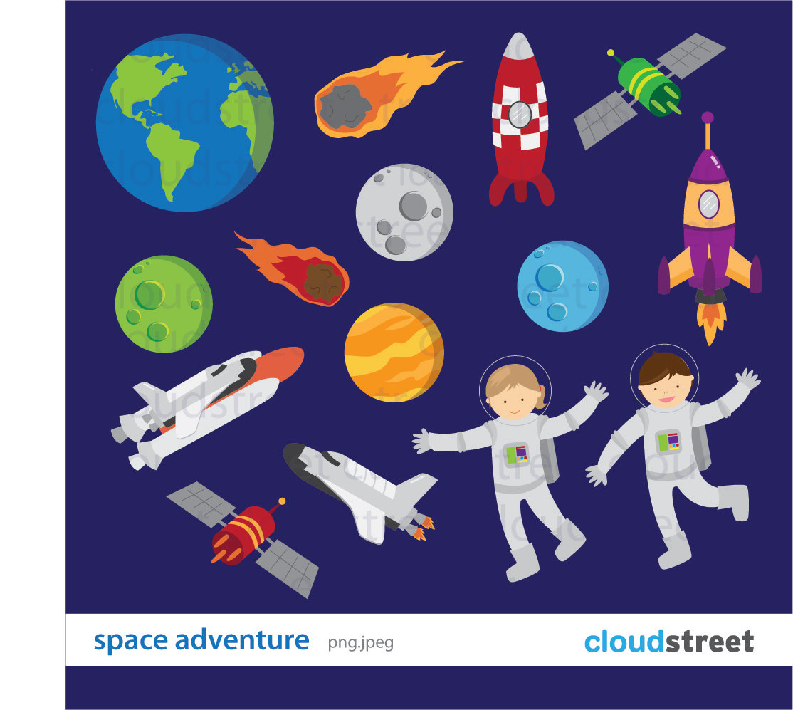Outer Space Planets Clipart
