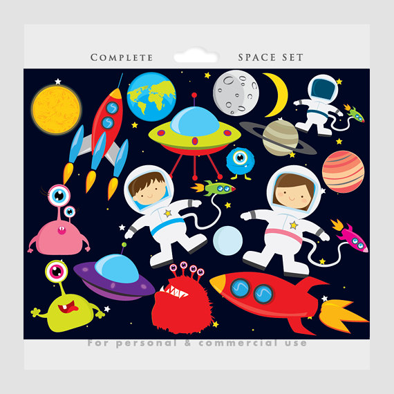 Popular items for space clipart