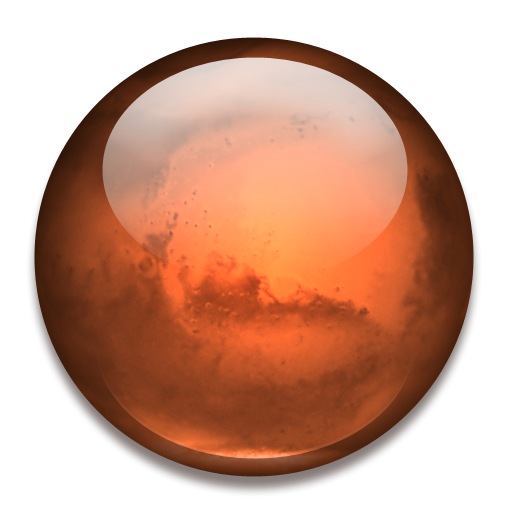 Planet Mars Icon, PNG ClipArt Image
