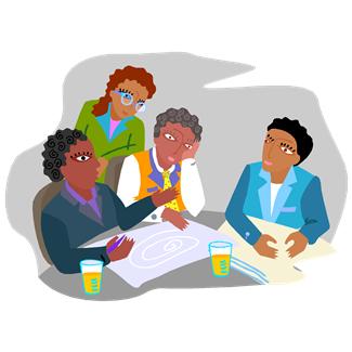 group discussion cartoon gif - Clip Art Library