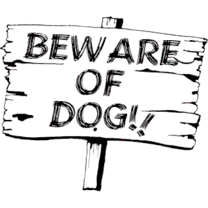 Beware sign clipart image 