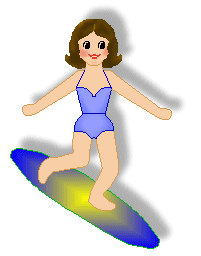 Surfer Girl Clip Art