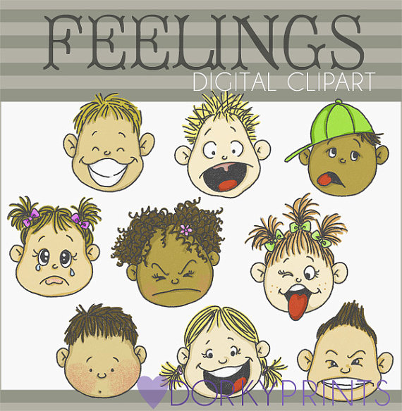 Feelings Clip Art Set Personal and Limited by DorkyPrints