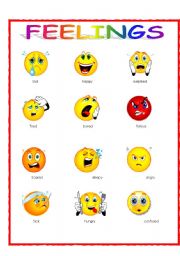 feelings faces clip art