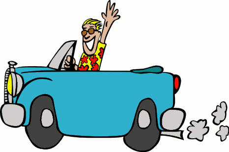 Dad Driving Clipart