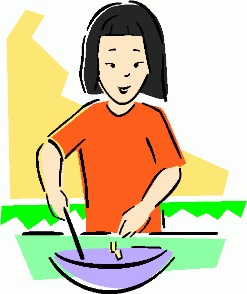 cooking dinner clipart - photo #10