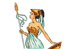 Athena Cartoon