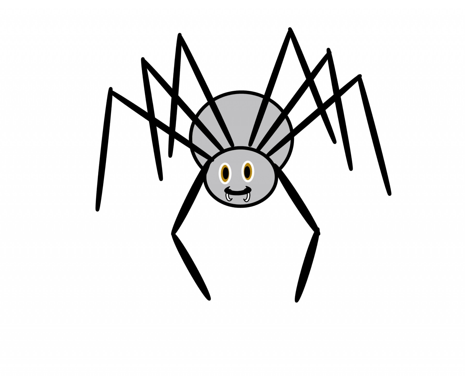 Spider clipart free clipart image 2
