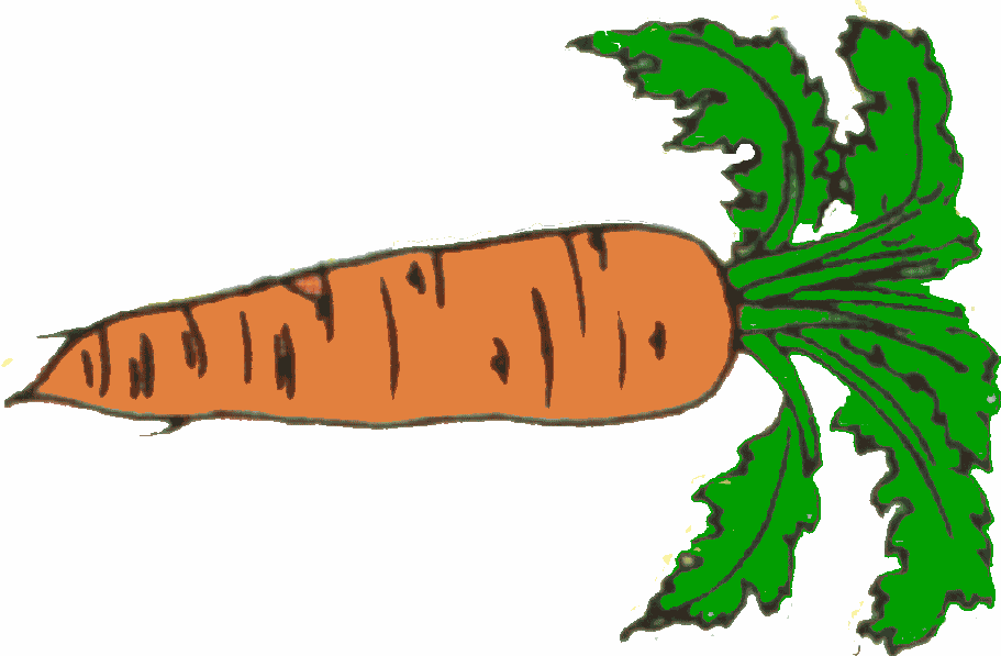 free black and white clipart carrot - photo #32