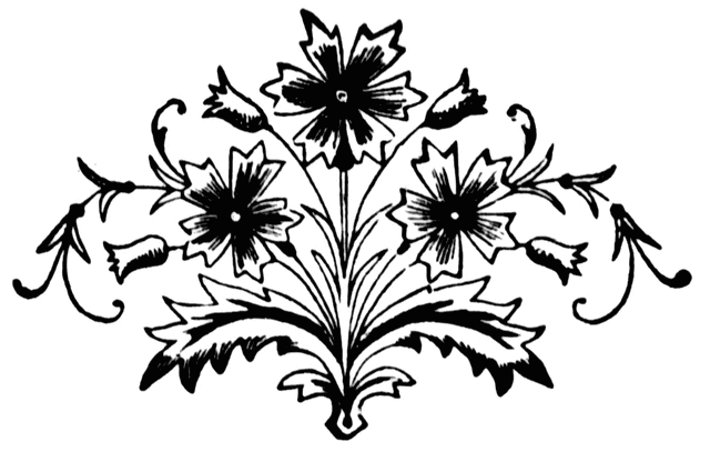 flower motif clip art - photo #22