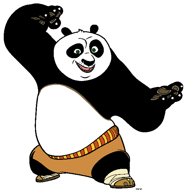 Kung fu panda clip art image cartoon clip art image