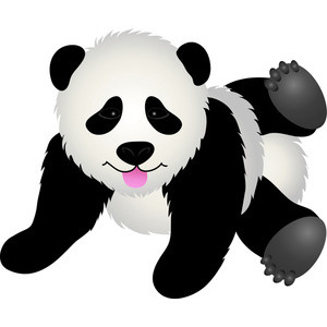 Panda clipart 3 image