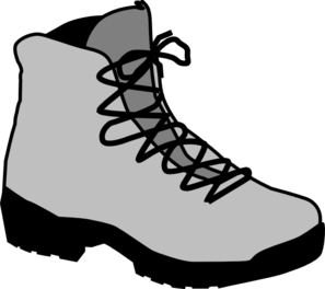 Hiking boot clip art vector clip art free image