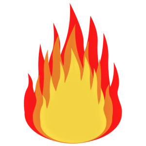 Clip art on fire clipart image
