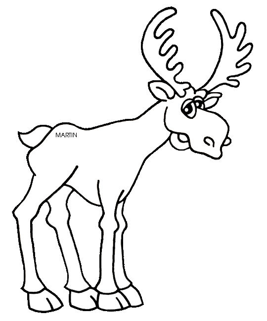 alaska state moose drawing - Clip Art Library