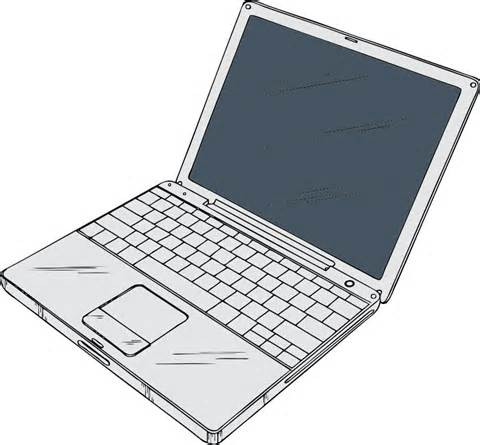 Computer On Lap Clipart