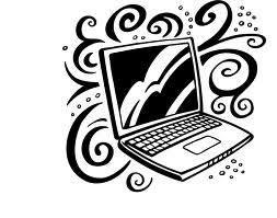 Free laptop line art clipart free clipart graphics image and
