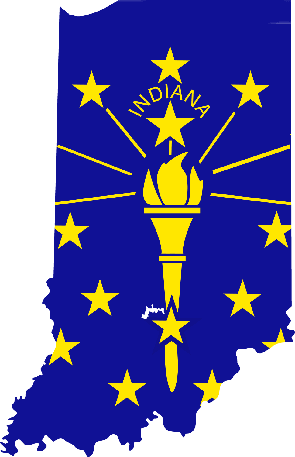 Indiana State Outline Clipart