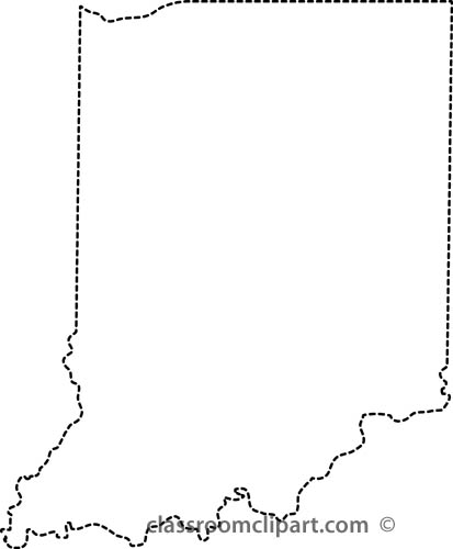 Indiana State Outline Clipart