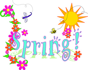 Spring Flowers Border Clipart