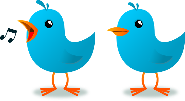 Twitter Bird Mascot Clip Art