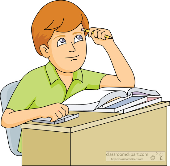 student studying clipart