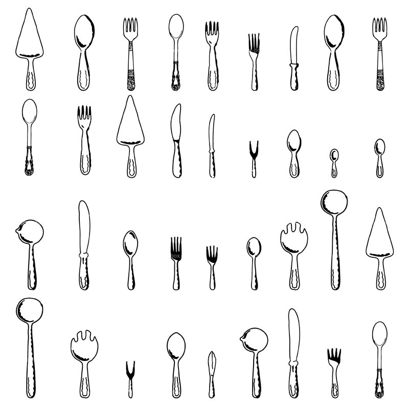 CLIPART CUTLERY BACKGROUND