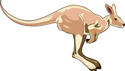 Cartoon kangaroo clipart vector clip art online royalty free image